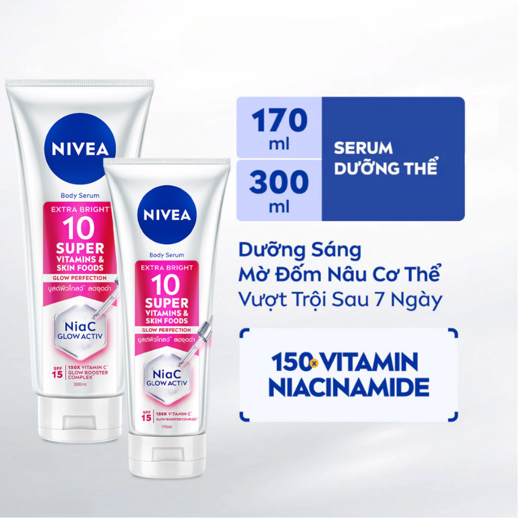 [DAILY] Serum Dưỡng Thể Nivea Sáng Da Mờ Thâm Nám Extra Bright 10 Super Vitamins Hasaki | BigBuy360 - bigbuy360.vn