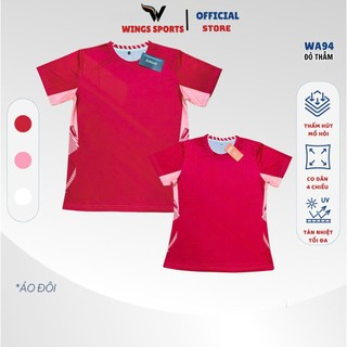 [XẢ KHO SALE TO] Áo cầu lông WA94 - màu đỏ thẫm dành cho tập luyện và thi đấu