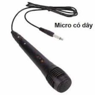 Mic Có Dây Giá Rẻ Cho Âm Ly Loa Kéo Loa Karaoke Bluetooth Jack 6.5 Thông Dụng Hút Giọng Echo Độ Vang