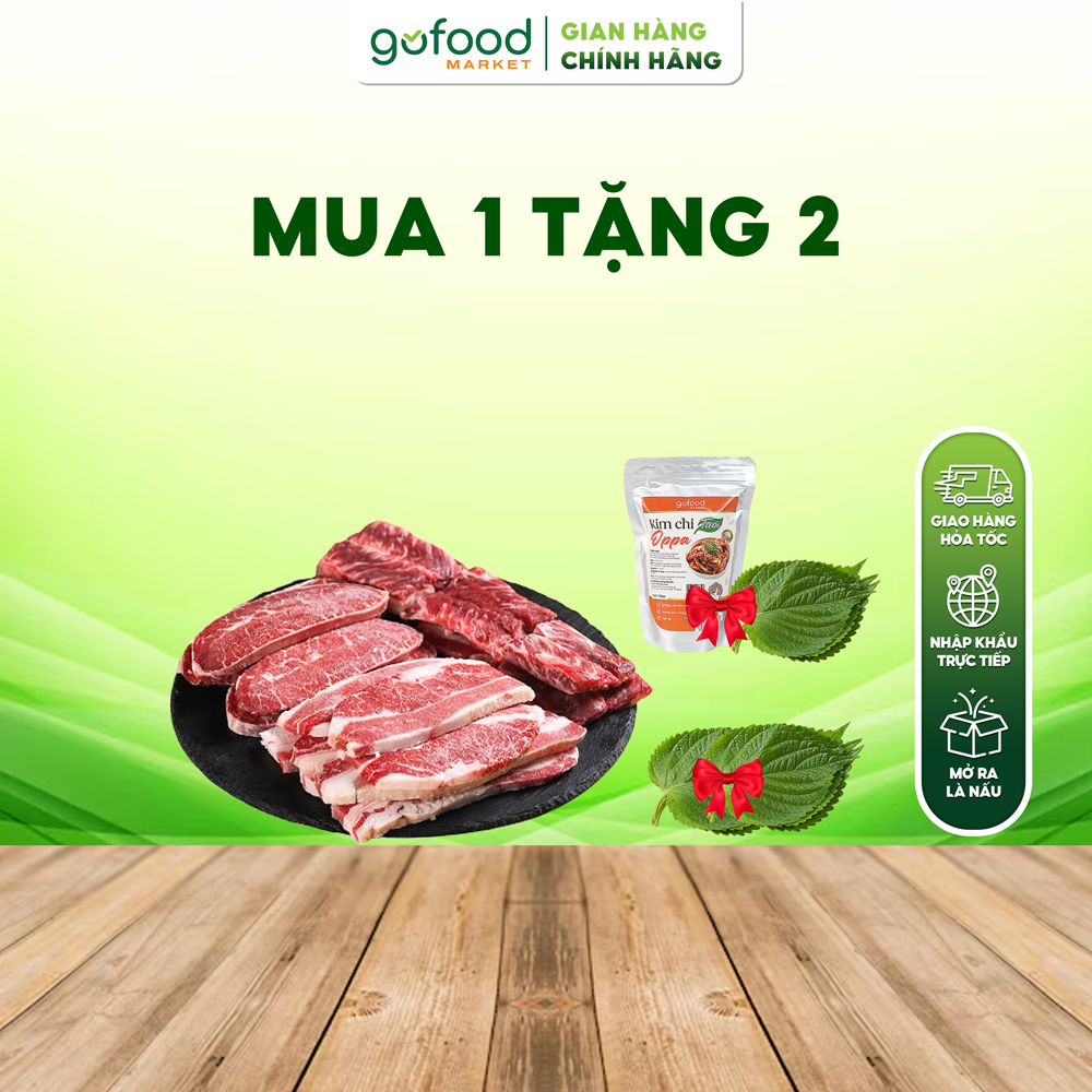 [Hỏa Tốc HN] Combo Nướng 1 Tặng (1 Kimchi + 1 Lá Nhíp) Hoặc 2 Lá Nhíp - Gofood Market