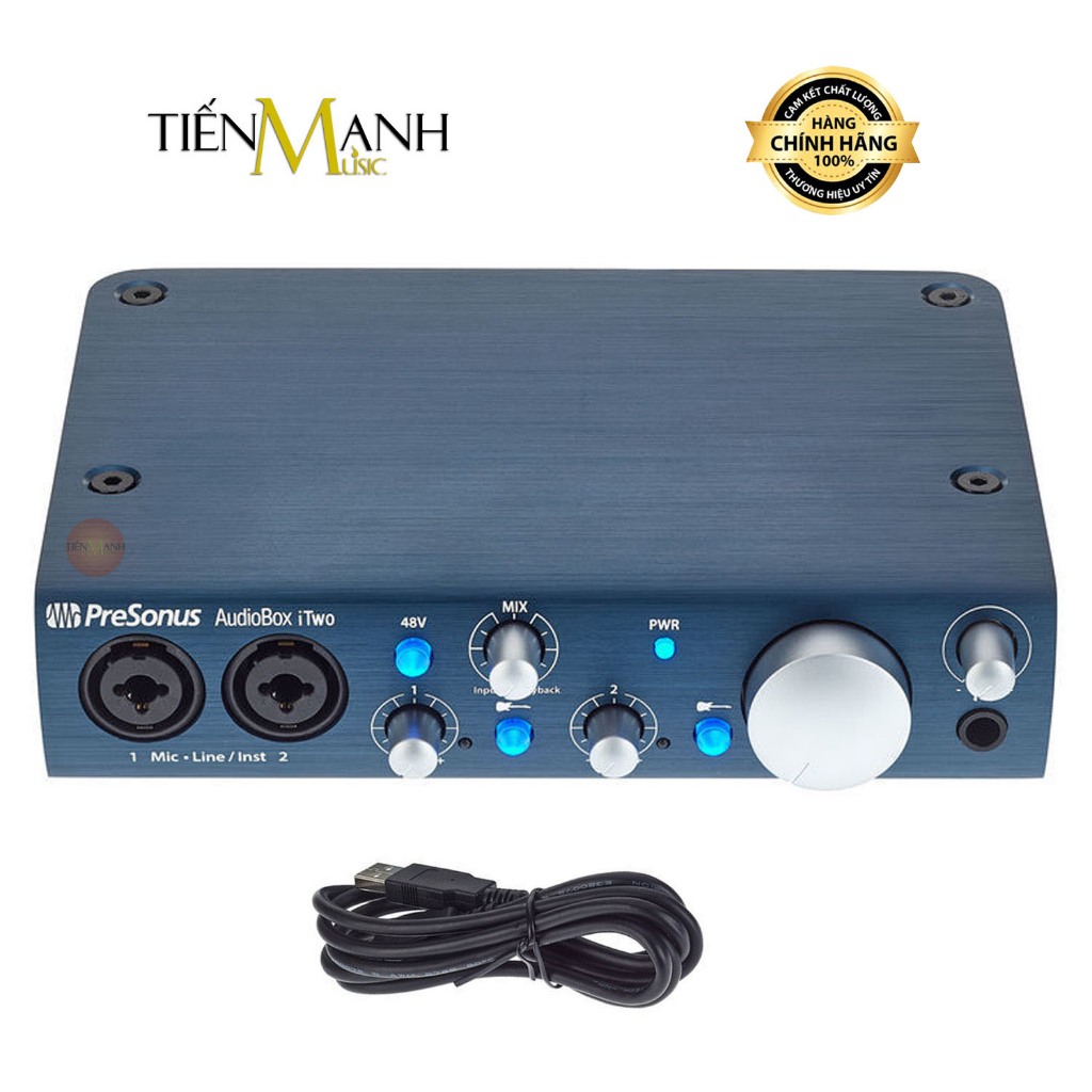 [Chính Hãng] Soundcard Presonus AudioBox iTwo - Sound Card Bộ Thu Âm Thanh và Livestream Audio Inter