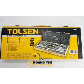 Bộ Đầu Tuýp 1/2 inch 24 Món Tolsen 15141 (1/2'') - Vàng