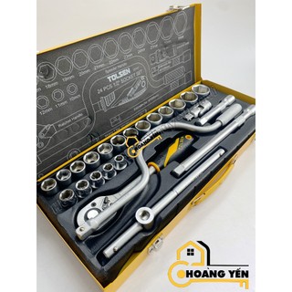 Bộ Đầu Tuýp 1/2 inch 24 Món Tolsen 15141 (1/2'') - Vàng