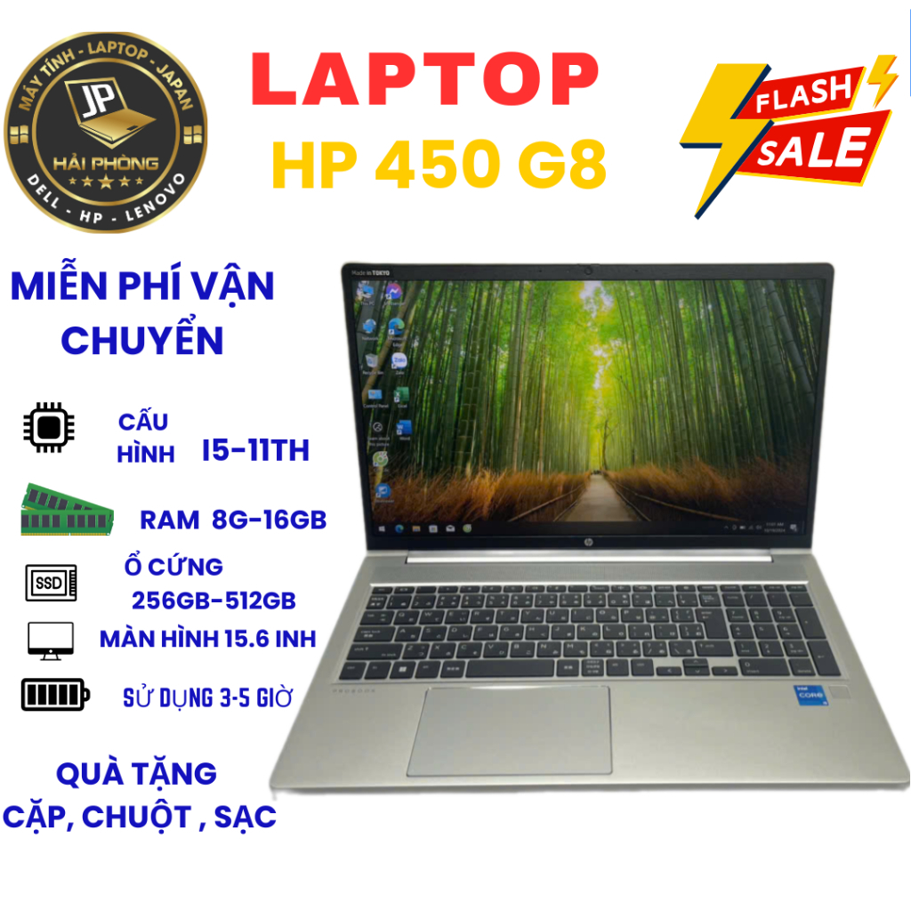 Máy Tính HP ProBook 450 G8  bền chắc, bảo mật, tốt cả doanh nghiệp, người dùng văn phòng.