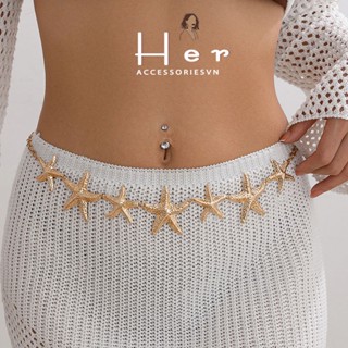 [HÀNG SẴN] Vòng đeo eo hông đi biển vỏ sò sao biển vỏ ốc phong cách y2k phụ kiện đi biển cá tính Her Accessories
