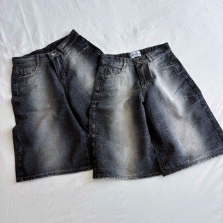 Quần Short Jean Washed Ống Rộng Calem Club | Unisex Nam Nữ Phong Cách Menswear