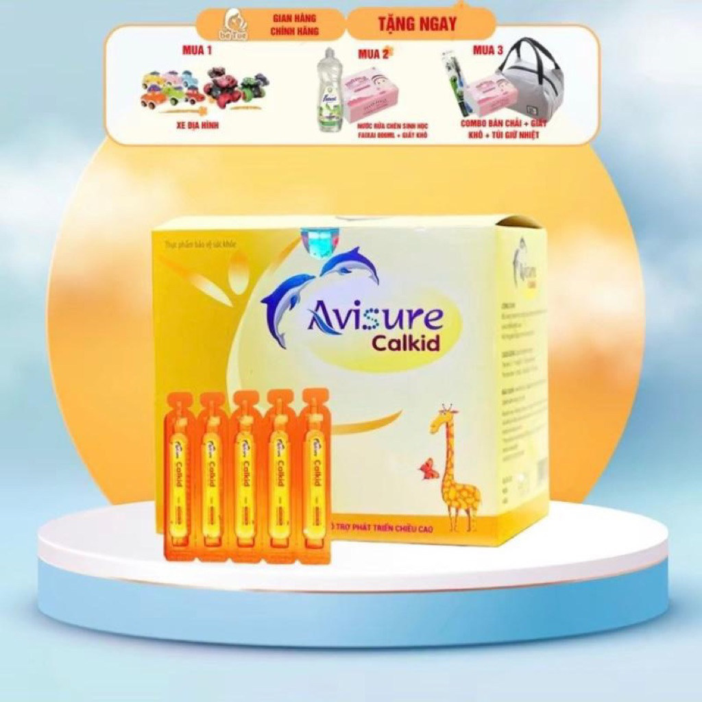 Avisure Calkid - Canxi nano cho trẻ em (hộp 30 ống)