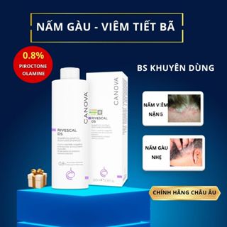 Dầu Gội Hỗ Trợ Trị Nấm Gàu Viêm Da Tiết Bã Rụng Tóc CANOVA RIVESCAL DS Giảm Ngứa Kích Ứng KIKIDA