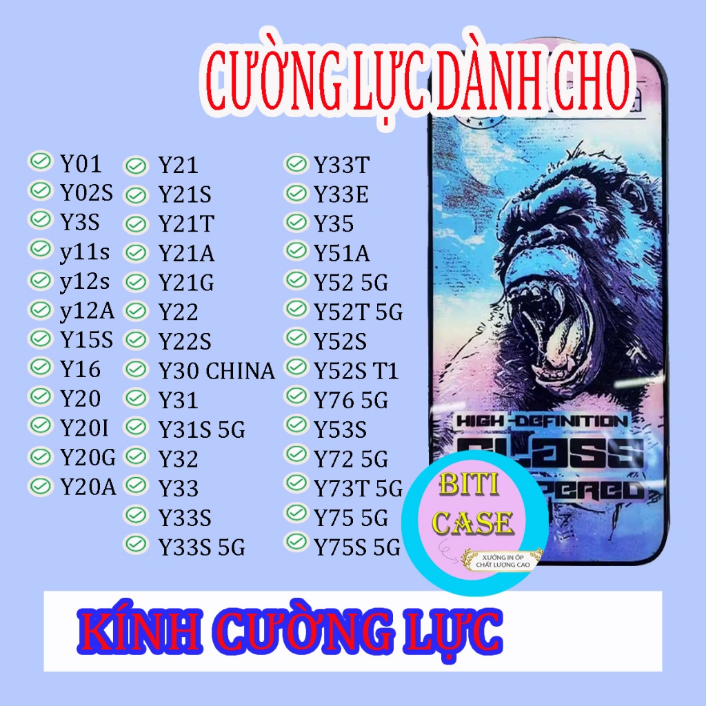 Kính cường lực dành cho VIVO Y33 / Y33S / Y33S 5G / Y33T / Y33E / Y35 / Y51A / Y52 5G (o52)