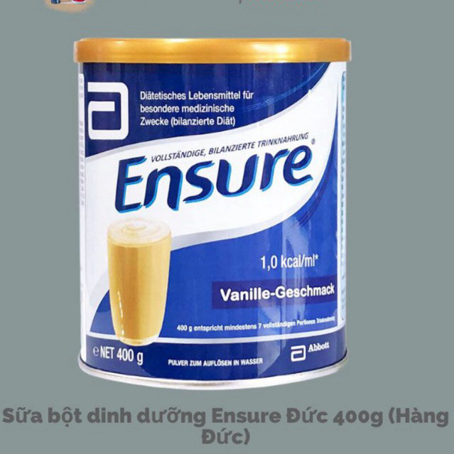 [ Date 2025 ] Sữa bột dinh dưỡng Ensure Đức 400g (Hàng Đức)