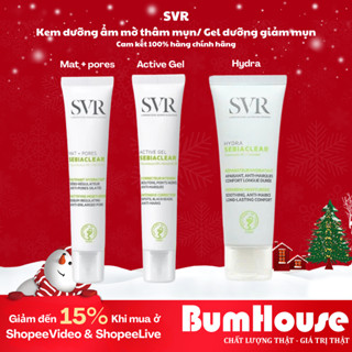 Kem dưỡng ẩm SVR SEBIACLEAR dành cho da dầu, giảm mụn ACTIVE GEL/ MAT + PORES/ Hydra Sebiaclear 40ml