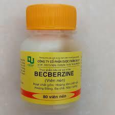 Berberin đại uy lọ 80 viên ( Becberzine). Hỗ trợ giảm đầy bụng, tiêu chảy, rối loạn tiêu hoá