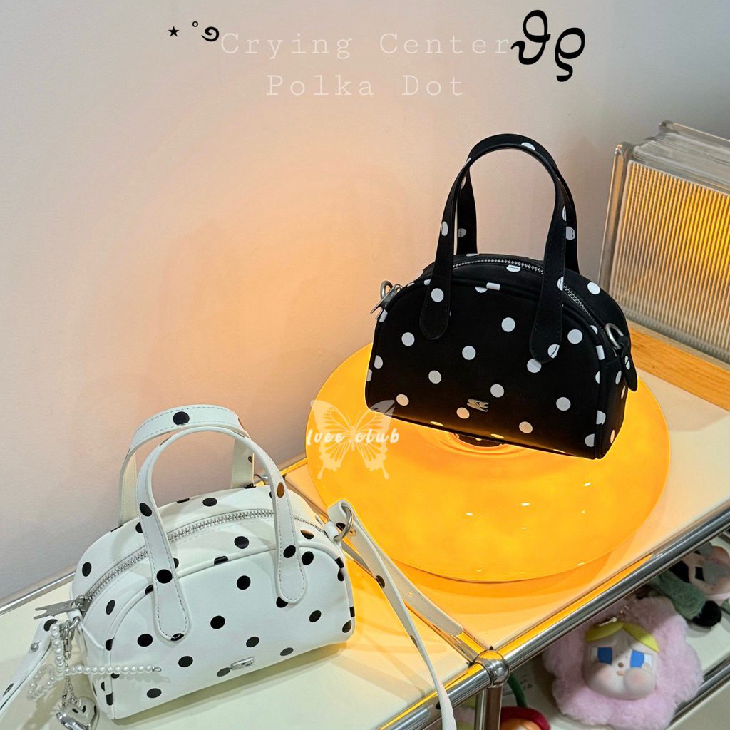 Túi Crying Center Polka Dot Boston (new 2025)