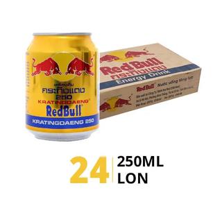 AMMYFOOD - Thùng 24 lon/ Lốc 6 lon nước tăng lực RedBull 250ml sản xuất tại Thái/ Việt Nam (RED BULL)