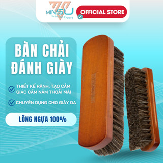 Bàn Chải Đánh Giày Lông Ngựa Cao Cấp MINSU M2425 Chuyên Dùng Vệ Sinh Giày Sneaker, Giày Da Loại Lớn