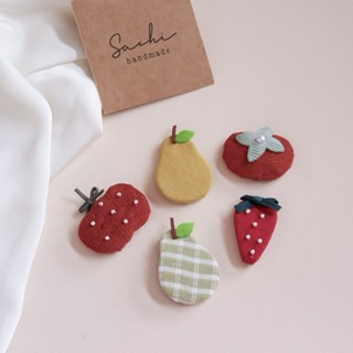 Sachi Handmade • Kẹp tóc trái cây bọc vải linen handmade by Sachi