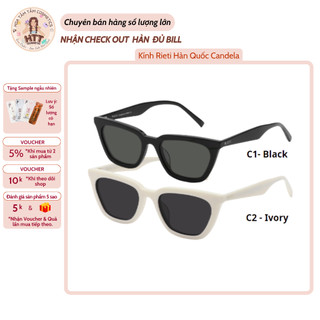 Kính thời trang Unisex Rieti CANDELA Hàn Quốc Nam & Nữ Kính râm đi biển chống tia UV