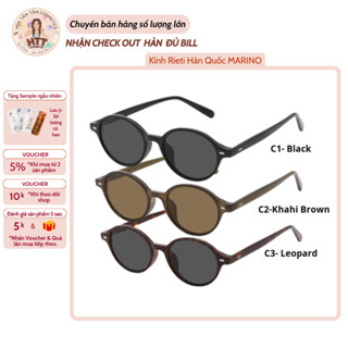 Kính thời trang Unisex Rieti MARINO Hàn Quốc Nam & Nữ Kính râm đi biển chống tia UV