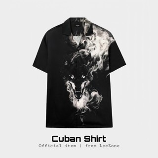 Áo sơ mi Cuban LeeZone form rộng, chất vải lụa thoáng mát | Sơmi Sói Hoang
