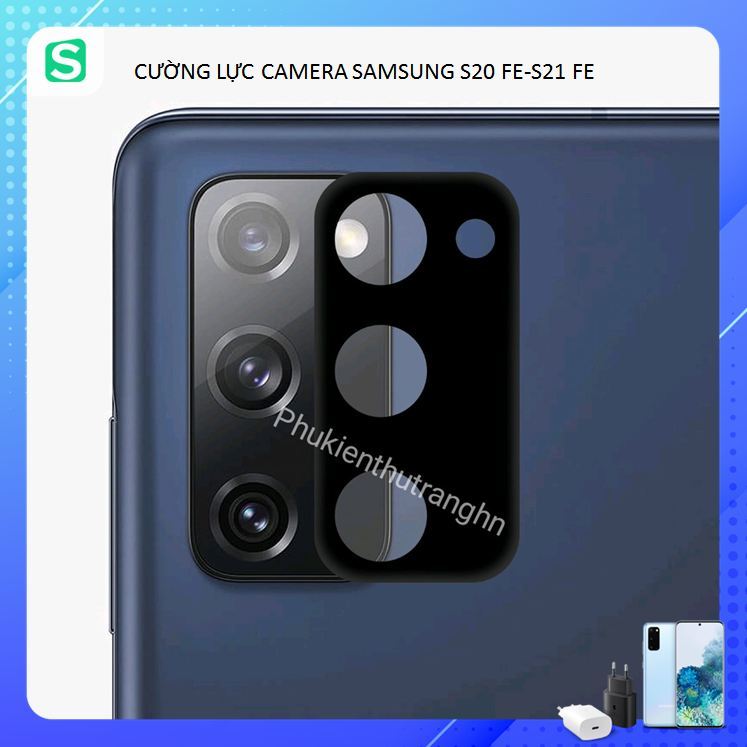 Cụm kính bảo vệ camera nguyên khối cho samsung s20 fe / s21 fe / s20 fe / s21 fe - phukienthutranghn