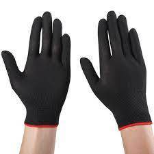 COMBO 10 Đôi Găng Tay Lao Động Vải Thun Đen Đẹp