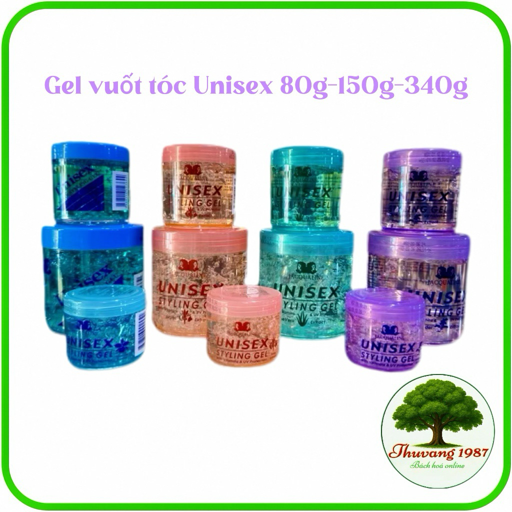 Keo vuốt tóc UNISEX giữ nếp đặc biệt không bết dính nhiều size 80g-150g-340g