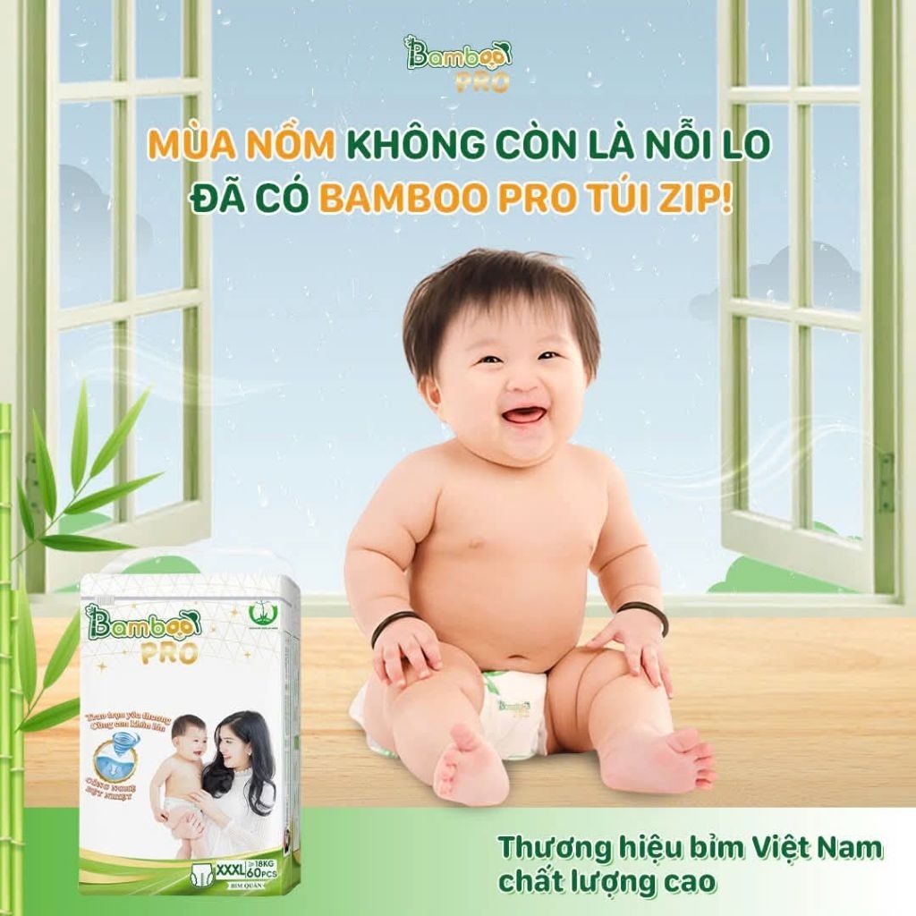 [Chính hãng] Tã bỉm Bamboo Pro đủ size từ NB đến 4XL
