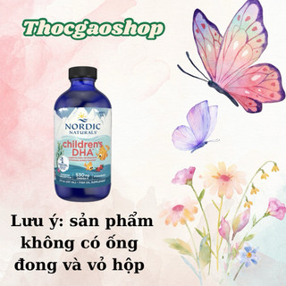  NORDIC NATURALS CHILDREN'S DHA STRABERRY FLAVOR- Siro bổ sung DHA Nordic cho bé từ 1 tuổi 530mg omega 3 