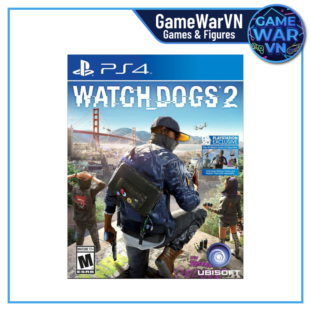 Đĩa Game PS4 - Watch Dogs 2