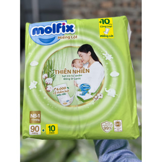 Bỉm quần/dán Molfix Thiên nhiên Ultra .NB 100 miếng lót . đủ size {S-M-L-XL-XXL-3XL}