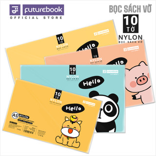  Bọc Sách Vở Decal  Nylon FUTUREBOOK 10 chiếc   túi bọc nhựa dày 0.7 mm 