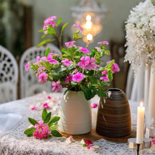 Lọ hoa gốm sứ men mát dáng chuông mini Bát Tràng