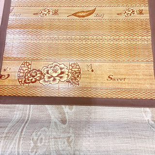 Chiếu trúc cá nhân lụa 90cm mát lạnh, mặt sau lót lụa bền, chắc