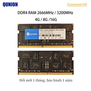  Ram Laptop Qunion 4GB 8GB 16GB DDR4 2400 2666 3200MHz - Chính Hãng New 100% - Sản xuất nhà máy Bảo hành 1 năm 