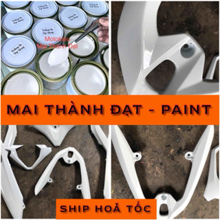  Màu Sơn Trắng 2K Tự Bóng   Sơn oto - xe máy   Đóng lon tuỳ chọn. MotokieuMaiThànhĐạt 