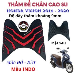 Thảm Để Chân Cao Su Cho Vision 2014–2025 – Lót Sàn Chống Trượt, Dày Đẹp, Gắn Vừa, Dễ Vệ Sinh