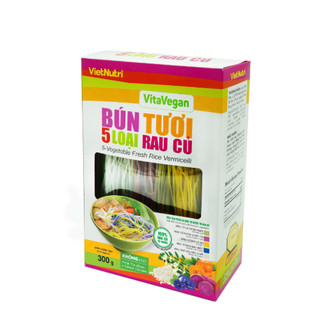 Bún Tươi 5 Loại Rau Củ VitaVegan - Hộp 300g