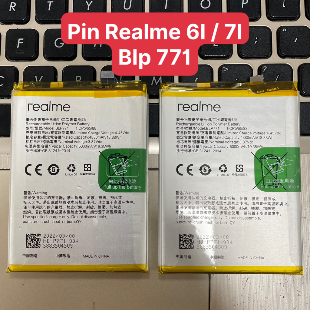 Pin Realme 6i (BLP771) - Pin Thay Thế Cao Cấp, Bền Bỉ, Ổn Định