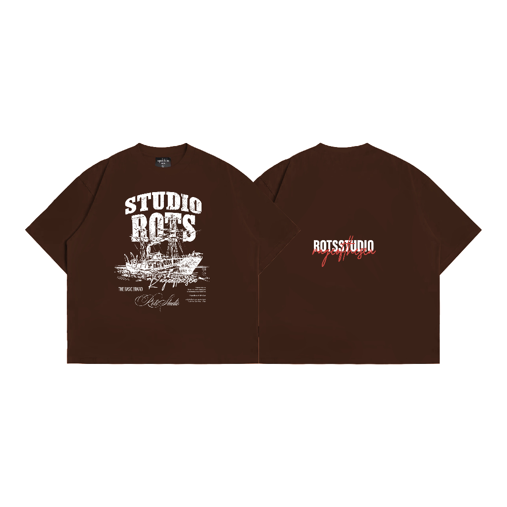 (TẶNG CARTON+PHẦN QUÀ)Áo Thun/T-shirt Cổ Tròn Unisex Form Âu Cotton 250GSM Rage Of The Sea (ROTS STUDIO)-"MY SEA" | BigBuy360 - bigbuy360.vn