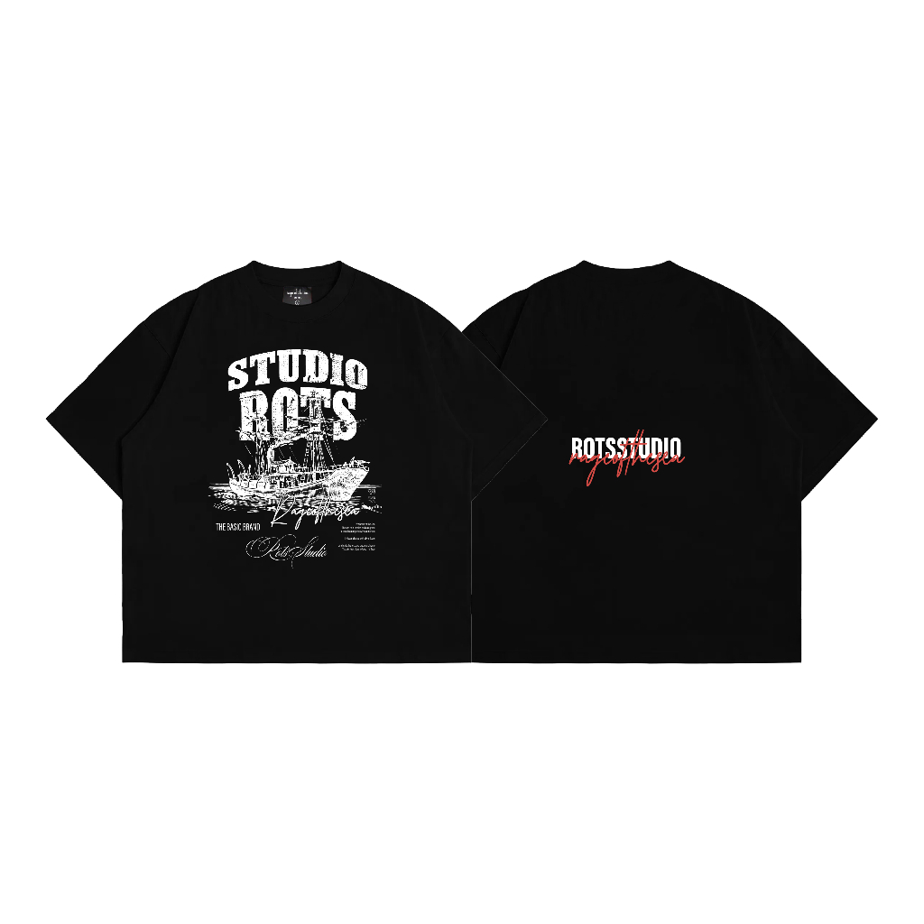 (TẶNG CARTON+PHẦN QUÀ)Áo Thun/T-shirt Cổ Tròn Unisex Form Âu Cotton 250GSM Rage Of The Sea (ROTS STUDIO)-"MY SEA" | BigBuy360 - bigbuy360.vn