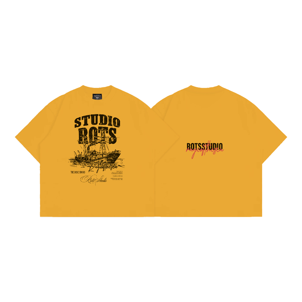 (TẶNG CARTON+PHẦN QUÀ)Áo Thun/T-shirt Cổ Tròn Unisex Form Âu Cotton 250GSM Rage Of The Sea (ROTS STUDIO)-"MY SEA" | BigBuy360 - bigbuy360.vn