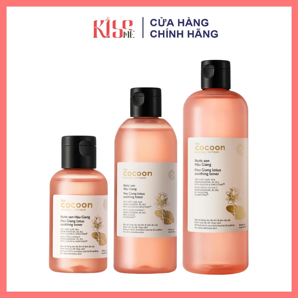 (Đại lý chính hãng)  Nước sen Hậu Giang (toner) Cocoon giúp phục hồi đa nhiệm cho da rất nhạy cảm 14