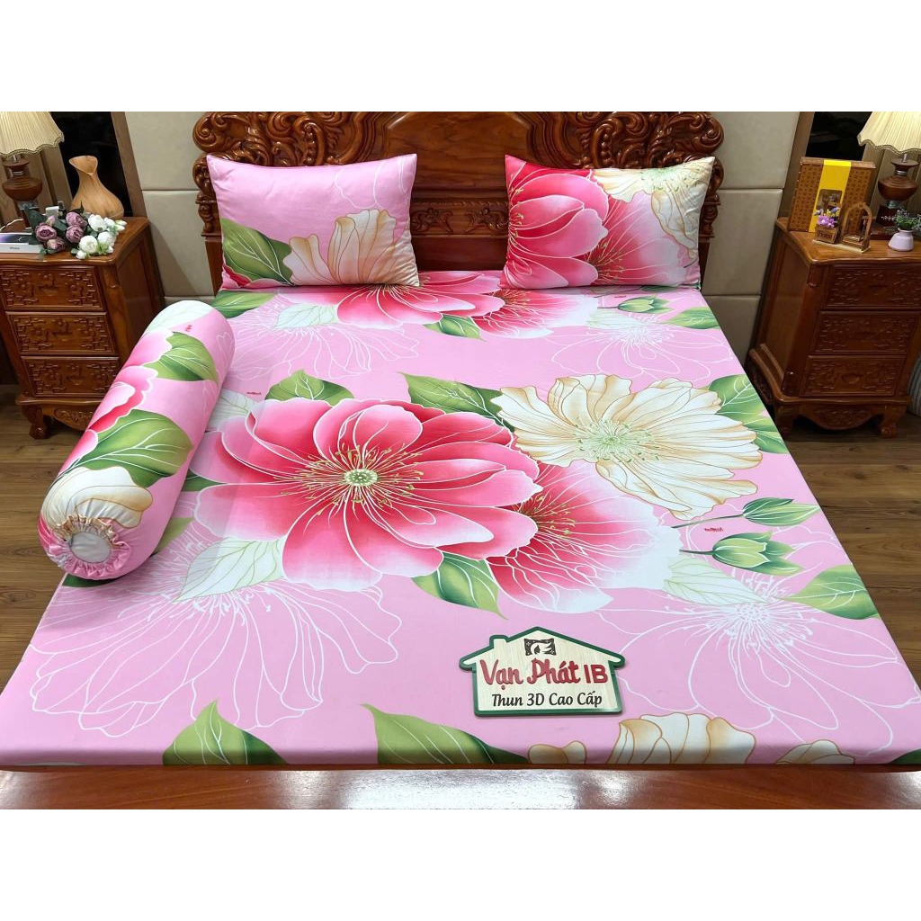 DRAP THUN HÀN QUỐC MẪU HOA MỚI ĐẸP SANG XINH IN HÌNH SẮC NÉT (6 MÀU)