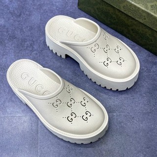  Dép sục GC nữ độn đế tăng chiều cao đúc cao su tôn dáng 6cm cực êm chân bản cao cấp ful box 