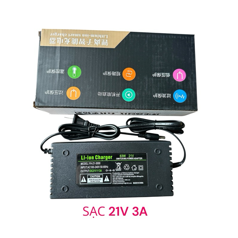 SẠC PIN 5S 18-21V 3A CÓ QUẠT