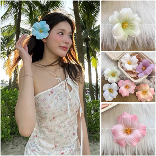 Kẹp tóc Tulip nở hoa màu sắc xinh xắn mùa xuân hè, phụ kiện tóc đi biển cho nữ 2025