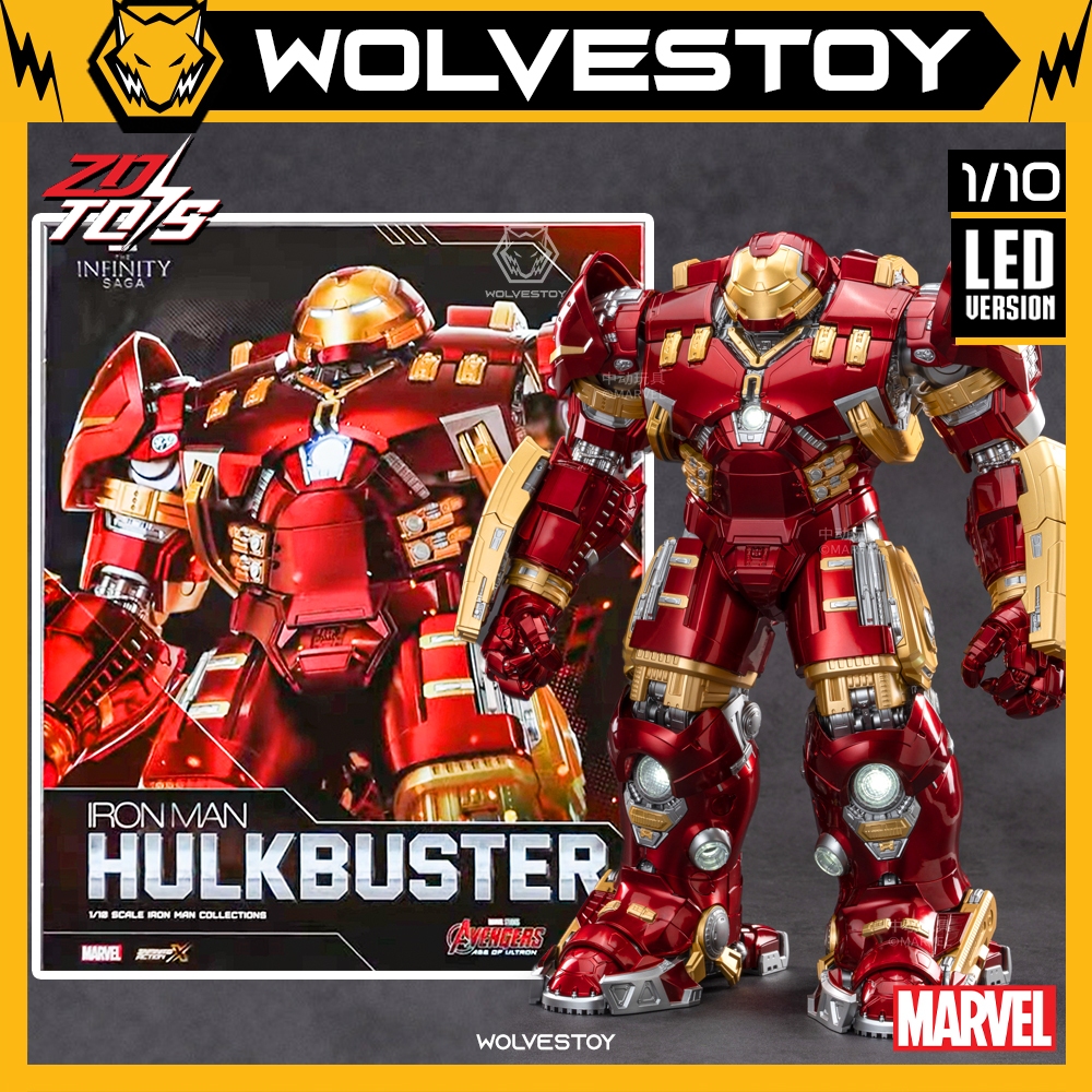 Mô Hình ZD Toys Marvel Avengers Age of Ultron Iron Man Mark 44 (MK44) Hulkbuster 1/10 Action Figure