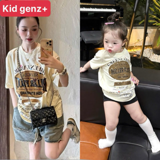 Áo thun gia đình roller cho mẹ và bé , áo phông trẻ em mùa hè unisex , kid genz