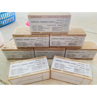 Chỉ khâu Nylon-  các số 3/0-5/0( chỉ liền kim) ...