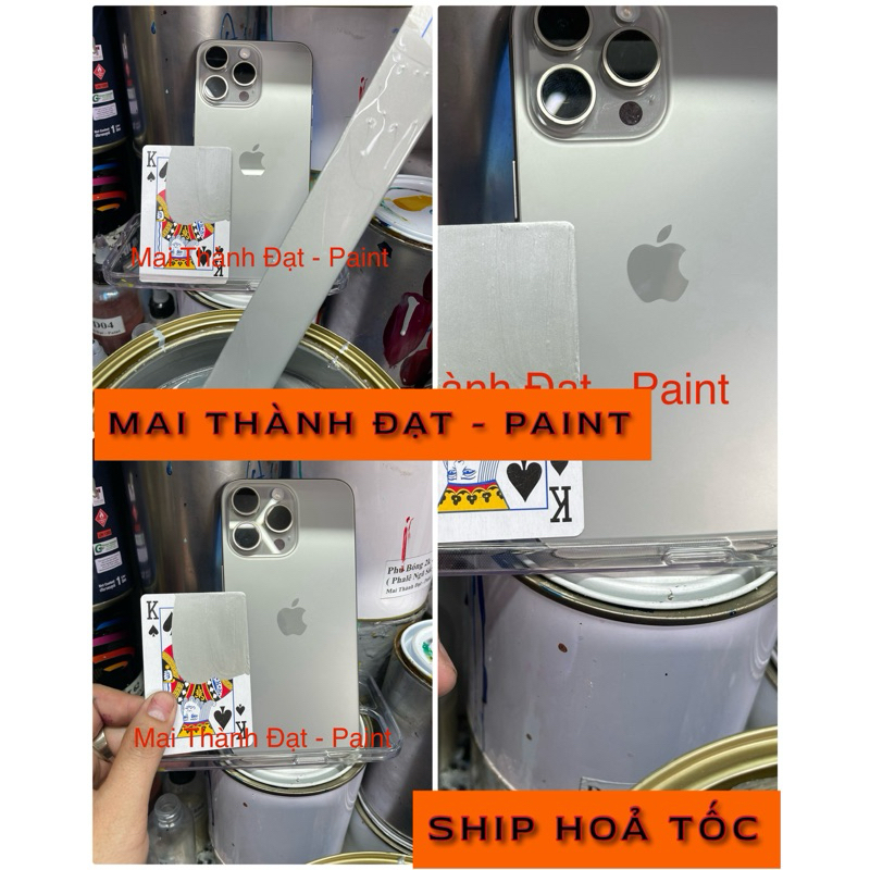 Màu Sơn Xám Bạc Titan Iphone15 Hệ 1K ( Sơn Oto Xe Máy )Đóng gói tuỳ chọn